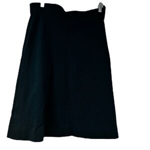 Pinto NWT womans L teal stretch aline midi skirt casual work fun business class